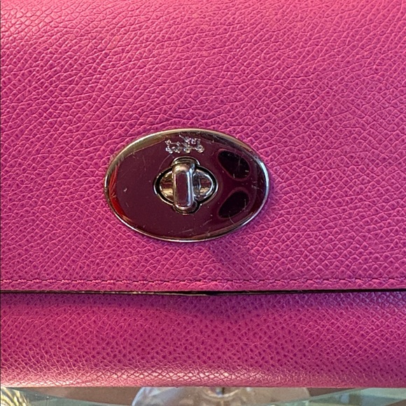 Coach Embossed Textured Leather Slim Envelope Wallet Pouch F52345 - Picture 2 of 11